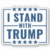 私はトランプ2024と立つ シール (正面)