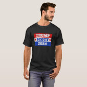 私はトランプ・スコット2024保守的な共和国の投票 Tシャツ (正面フル)