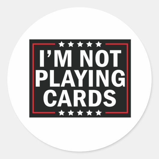 私はトランプ ラウンドシール (正面)