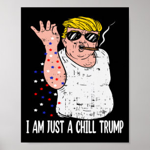 私はトランプSの冷たい男おもしろいのトランプミームだ ポスター