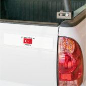 私はトルコにむしろいます バンパーステッカー (トラック上)