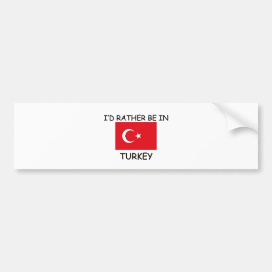 私はトルコにむしろいます バンパーステッカー (正面)