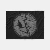 私はトルコ狩りになる フリースブランケット (正面(横))