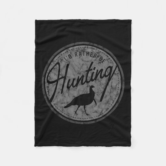 私はトルコ狩りになる フリースブランケット (正面)