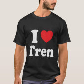 私はトレンを愛してい動揺してる Tシャツ (正面)