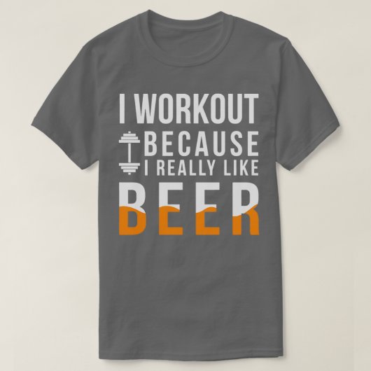 私はトレーニングが本当に好きだから Tシャツ (デザイン正面)