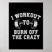 私はトレーニングを燃やす – ジ熱狂するムおもしろい ポスター (正面)