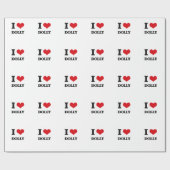 私はトロッコを愛します ラッピングペーパー (フラット)