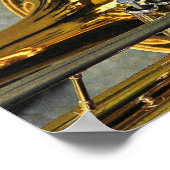 私はトロンボーンの音楽遊のスローガンになりたい ポスター (角)