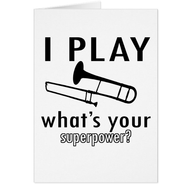 私はトロンボーンを遊びます (正面)