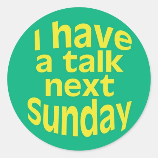 私はトークシールを持っている ラウンドシール (正面)