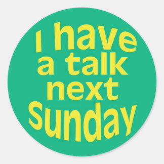 私はトークシールを持っている ラウンドシール