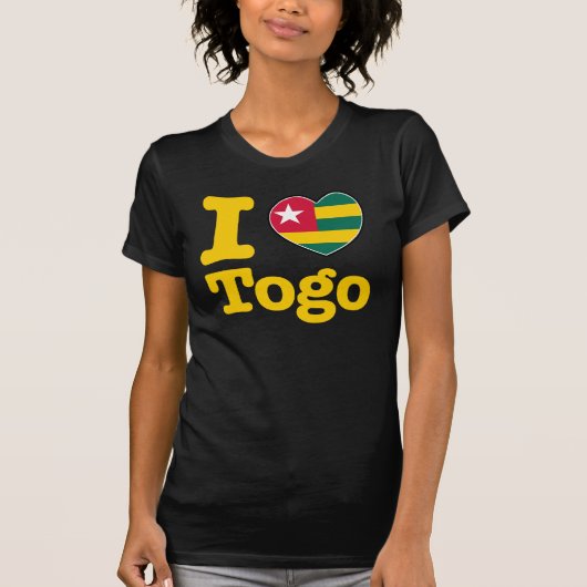 私はトーゴを愛します Tシャツ (正面)