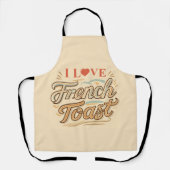 私はトーストが大好フランスのき エプロン (正面)