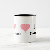 私はトーストが大好フランスのき ツートーンマグカップ (中央)