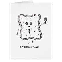 私はトーストを提案