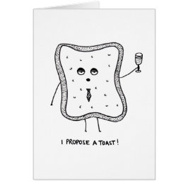 私はトーストを提案