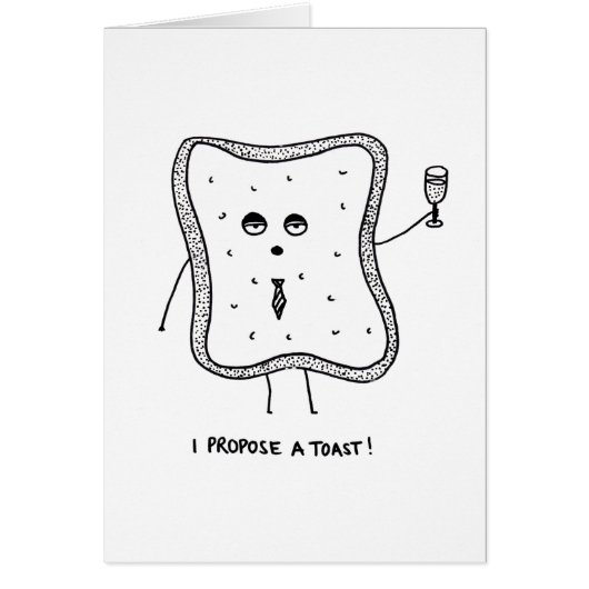 私はトーストを提案 (正面)