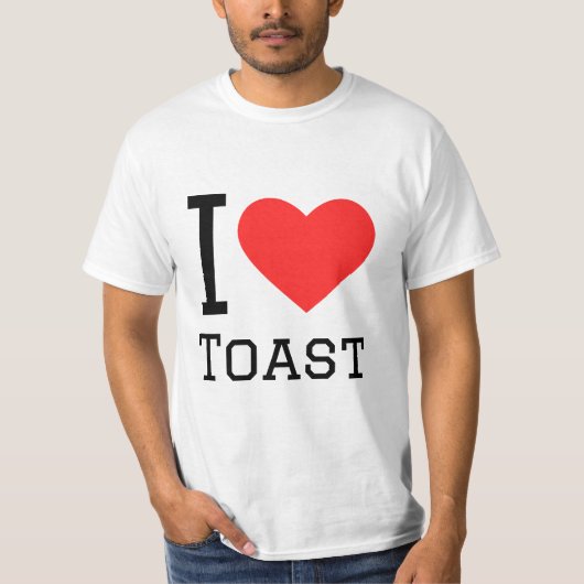 私はトースト大好き Tシャツ (正面)