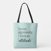 私はトートバッグを持っているよおもしろいうに見える トートバッグ (裏面)