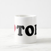 私はトービーを愛します コーヒーマグカップ (中央)