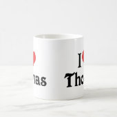 私はトーマスを愛している コーヒーマグカップ (中央)