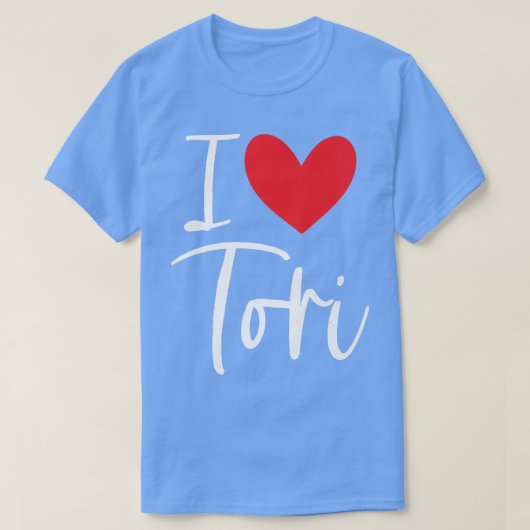 私はトーリ名女パーソナライズされた女Bff Frien大好き Tシャツ (デザイン正面)