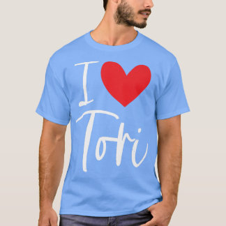 私はトーリ名女パーソナライズされた女Bff Frien大好き Tシャツ