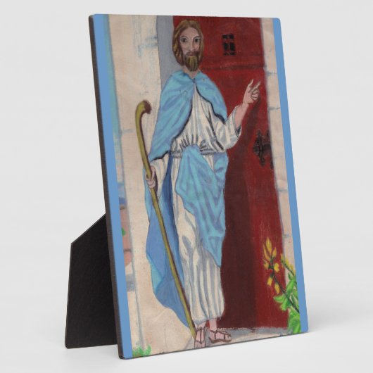 私はドアに立ってノック、イエス・プラーク フォトプラーク (側面)