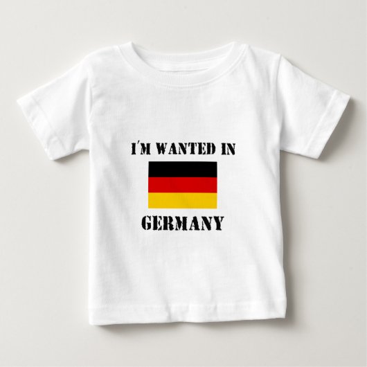 私はドイツで望まれます ベビーTシャツ (正面)