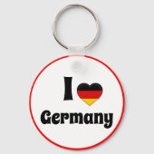 私はドイツとドイツのハートが大好き – 旅行/スポーツ キーホルダー (正面)