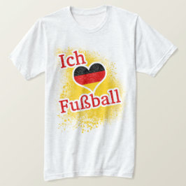 私はドイツのサッカーフスボールサッカーが大好き Tシャツ