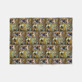 私はドイツのシェパードのフリースを愛します フリースブランケット (正面(横))