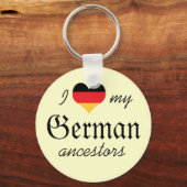 私はドイツの先祖キーチェーンが大好き キーホルダー (正面)