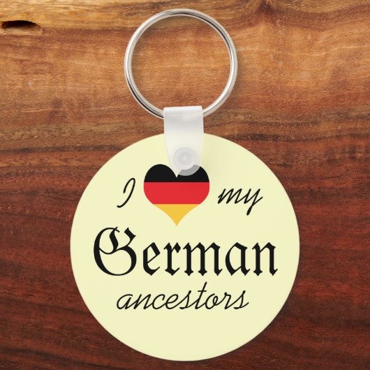 私はドイツの先祖キーチェーンが大好き キーホルダー (正面)