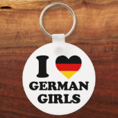 私はドイツの女の子が大好きだ キーホルダー (正面)
