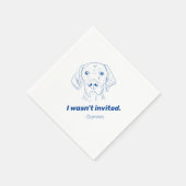 私はドイツの招待され指のナプキン結婚ではなかった スタンダードカクテルナプキン (角)