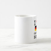 私はドイツの男の子を愛します コーヒーマグカップ (中央)