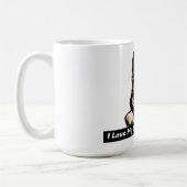 私はドイツの羊飼いが大好き コーヒーマグカップ (左)