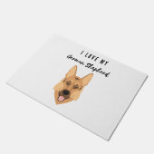 私はドイツの羊飼いが大好き ドアマット (アングル)