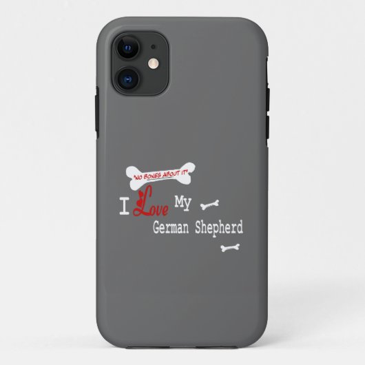 私はドイツの羊飼いが大好き Case-Mate iPhoneケース (裏面)