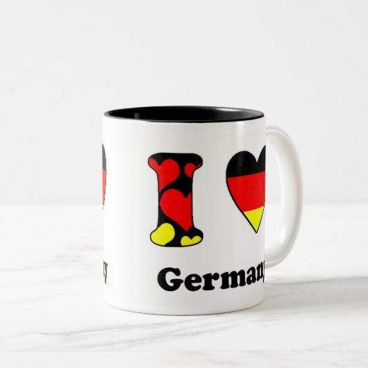 私はドイツの2トーンコーヒーマグが大好き ツートーンマグカップ (正面右)
