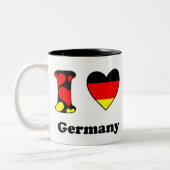 私はドイツの2トーンコーヒーマグが大好き ツートーンマグカップ (左)