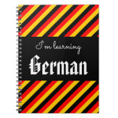 "私はドイツの"ノートを学んでいます ノートブック (正面)