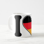 私はドイツを愛します コーヒーマグカップ (正面左)