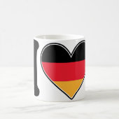 私はドイツを愛します コーヒーマグカップ (中央)