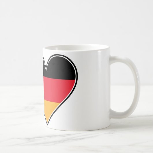 私はドイツを愛します コーヒーマグカップ (右)