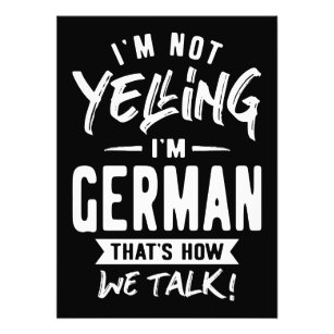私はドイツ人だと叫んではいない フォトプリント           