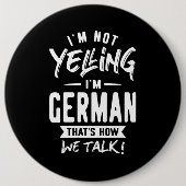 私はドイツ人だと叫んではいない 缶バッジ (正面)
