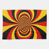 私はドイツ国旗の色のアートプリント キッチンタオル (横)